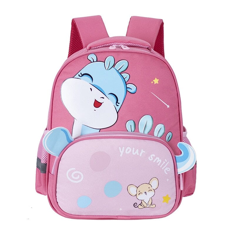 Mochila Infantil Dinos Loja Click Certo Rosa 