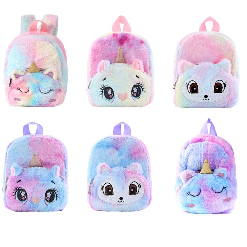 Mochila Infantil Fofa Pelinhos Loja Click Certo 