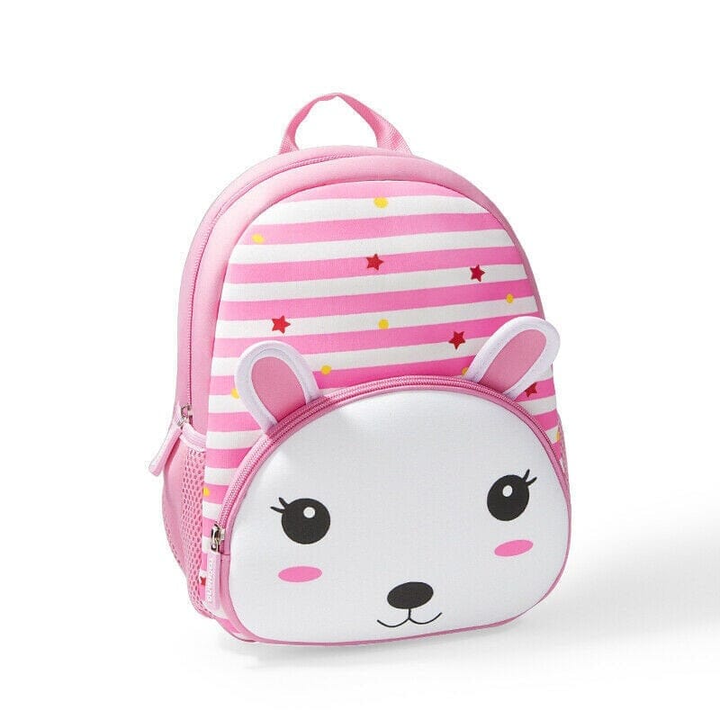 Mochila Infantil Listras e Animais Loja Click Certo 11cm-30cm Coelho 