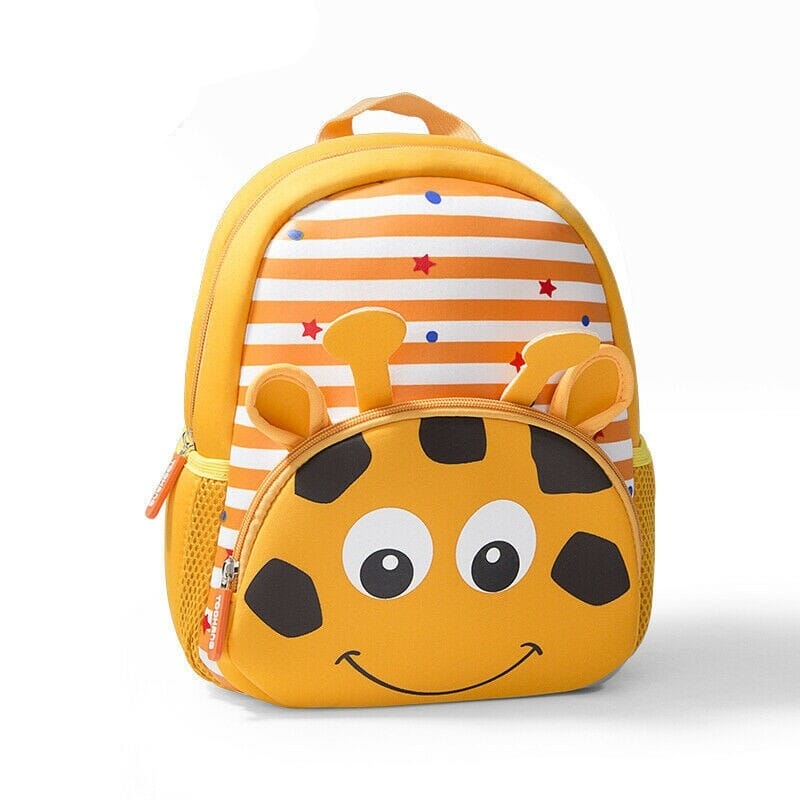 Mochila Infantil Listras e Animais Loja Click Certo 11cm-30cm Girafa 