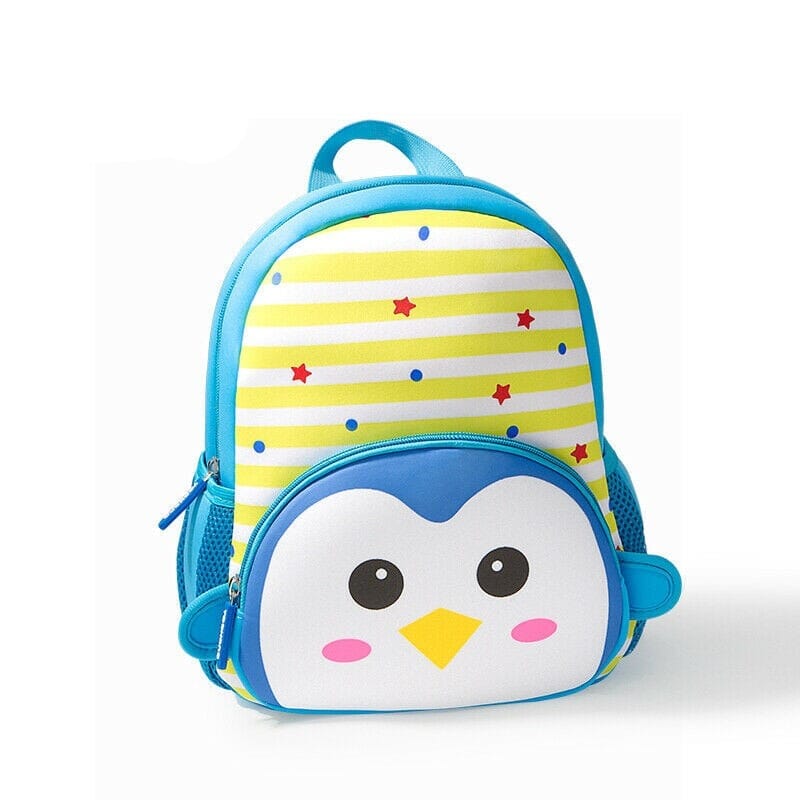 Mochila Infantil Listras e Animais Loja Click Certo 11cm-30cm Pinguim 