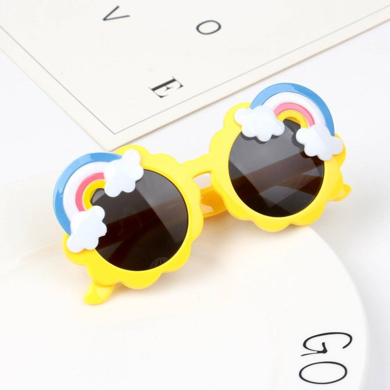 Óculos Arco-Íris óculos Loja Click Certo Amarelo 1-5 Anos 