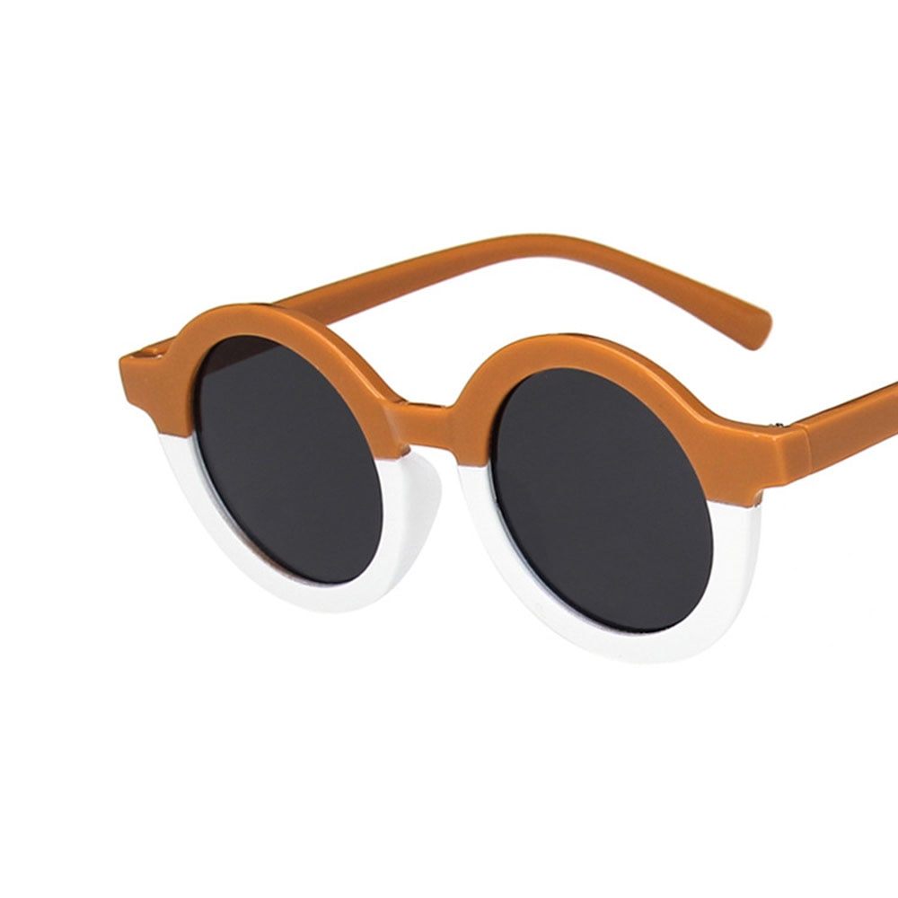 Óculos de Sol Infantil óculos Loja Click Certo Laranja e Branco 