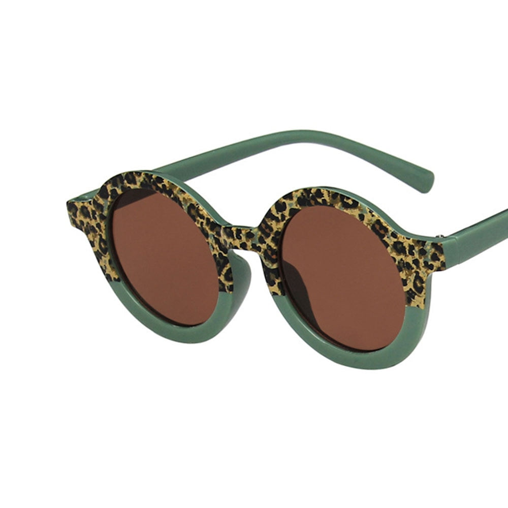 Óculos de Sol Infantil óculos Loja Click Certo Onça com Verde 