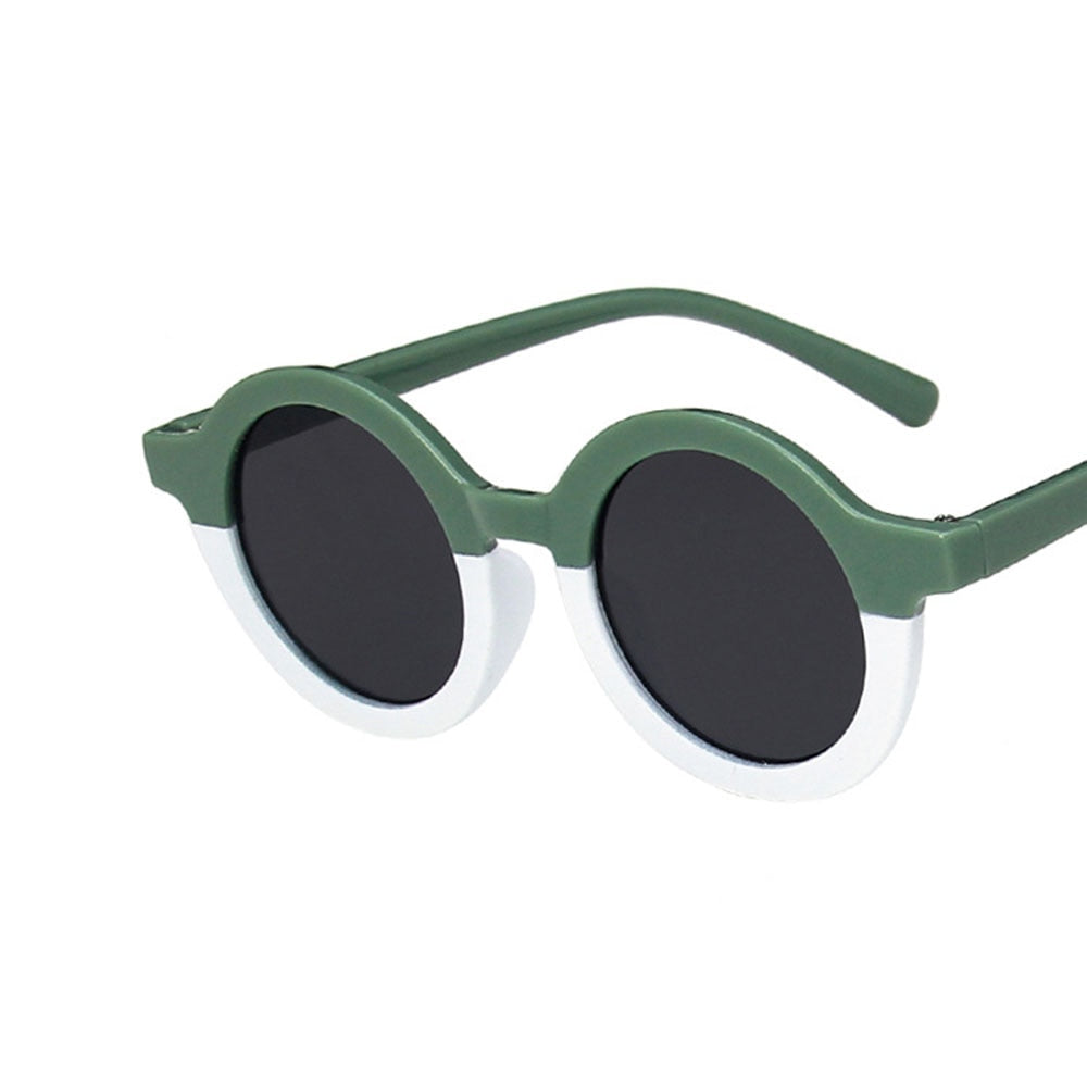 Óculos de Sol Infantil óculos Loja Click Certo Verde e Branco 