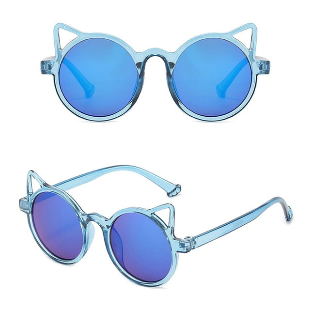 Óculos Gatinha óculos Loja Click Certo Azul Total 3-8 Anos 