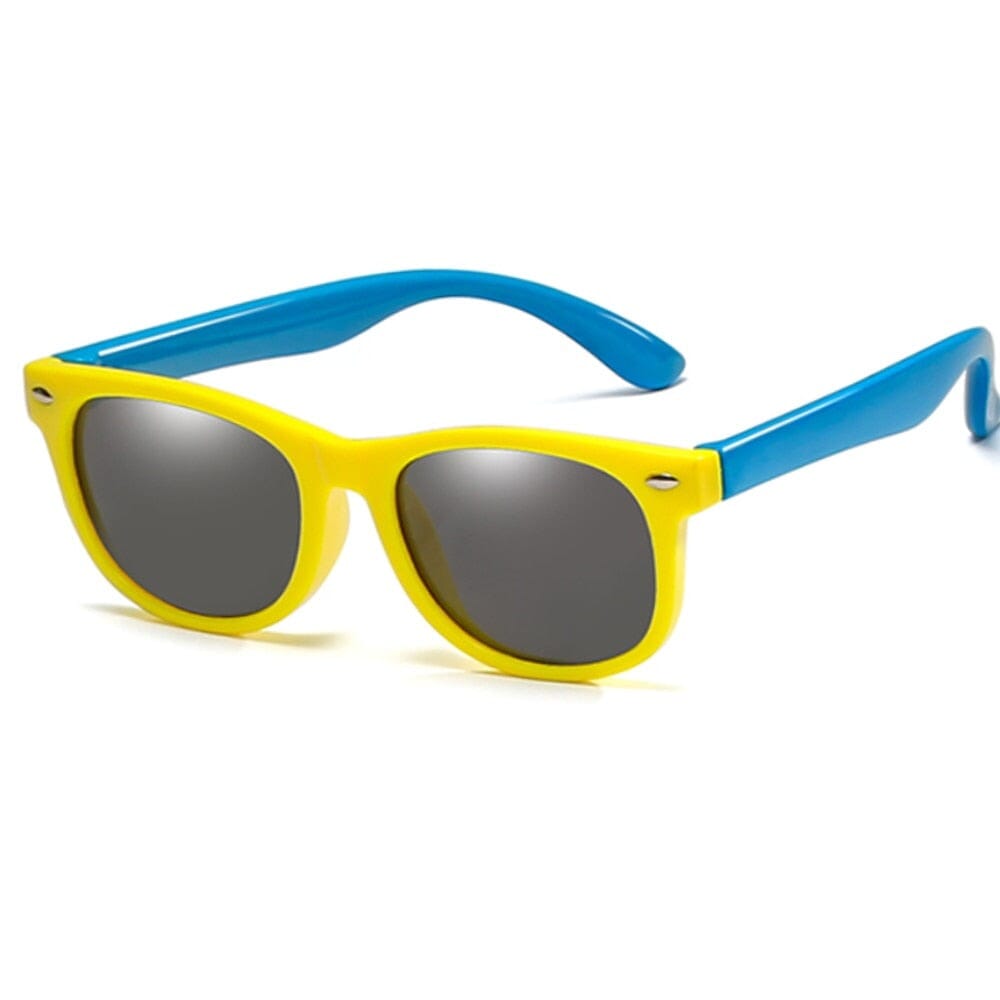 Óculos Infantil Colorido Loja Click Certo Amarelo e Azul 