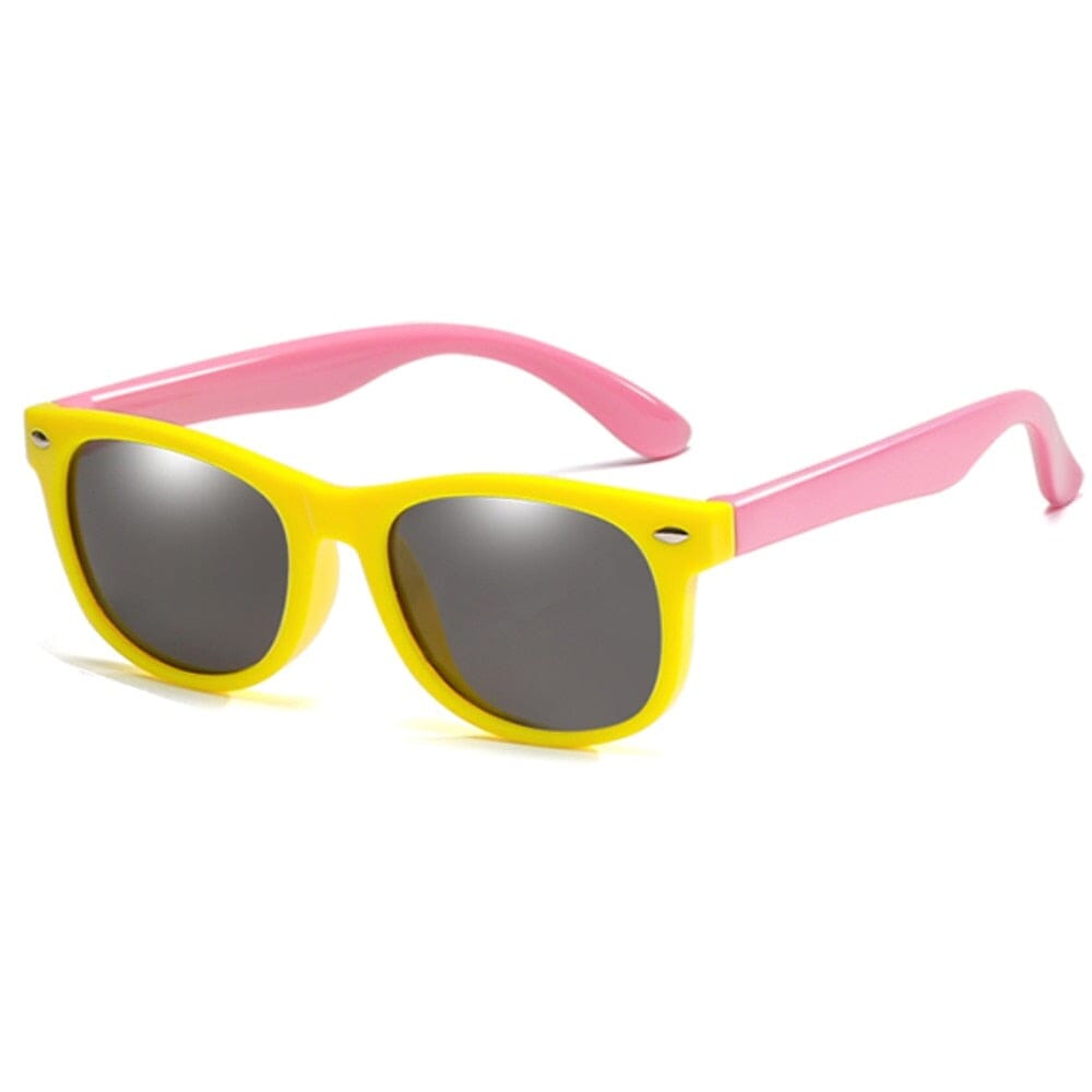 Óculos Infantil Colorido Loja Click Certo Amarelo e Rosa 