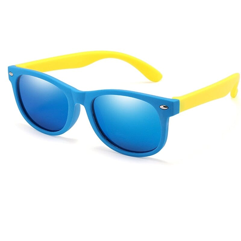 Óculos Infantil Colorido Loja Click Certo Azul e Amarelo 2 