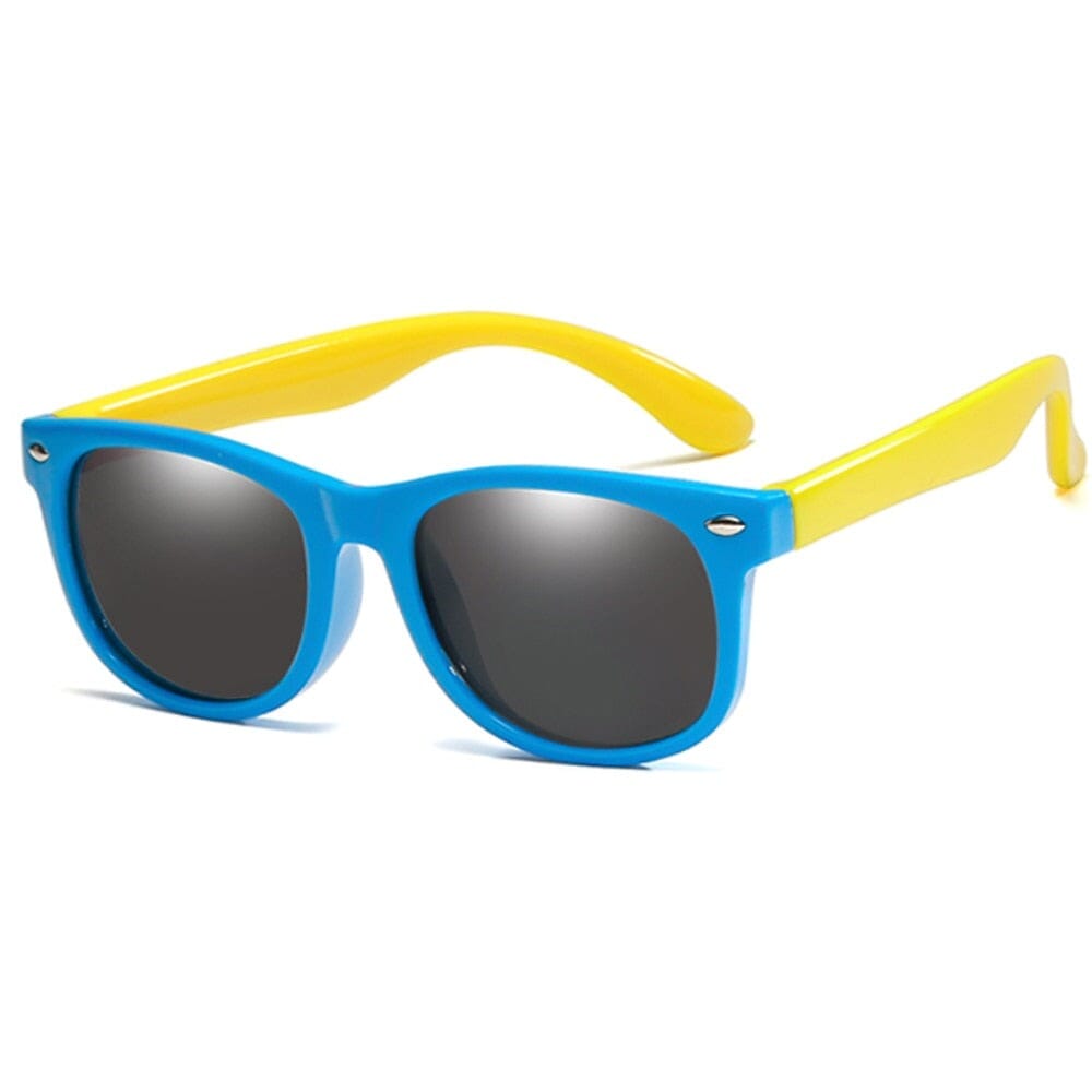 Óculos Infantil Colorido Loja Click Certo Azul e Amarelo 
