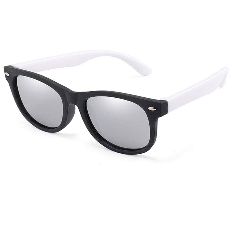 Óculos Infantil Colorido Loja Click Certo Branco e Preto 