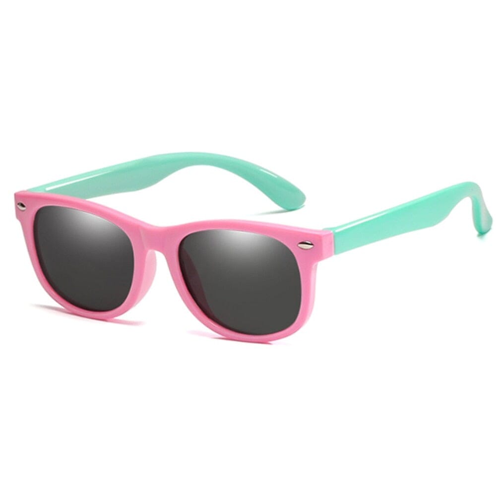 Óculos Infantil Colorido Loja Click Certo Rosa e Verde 