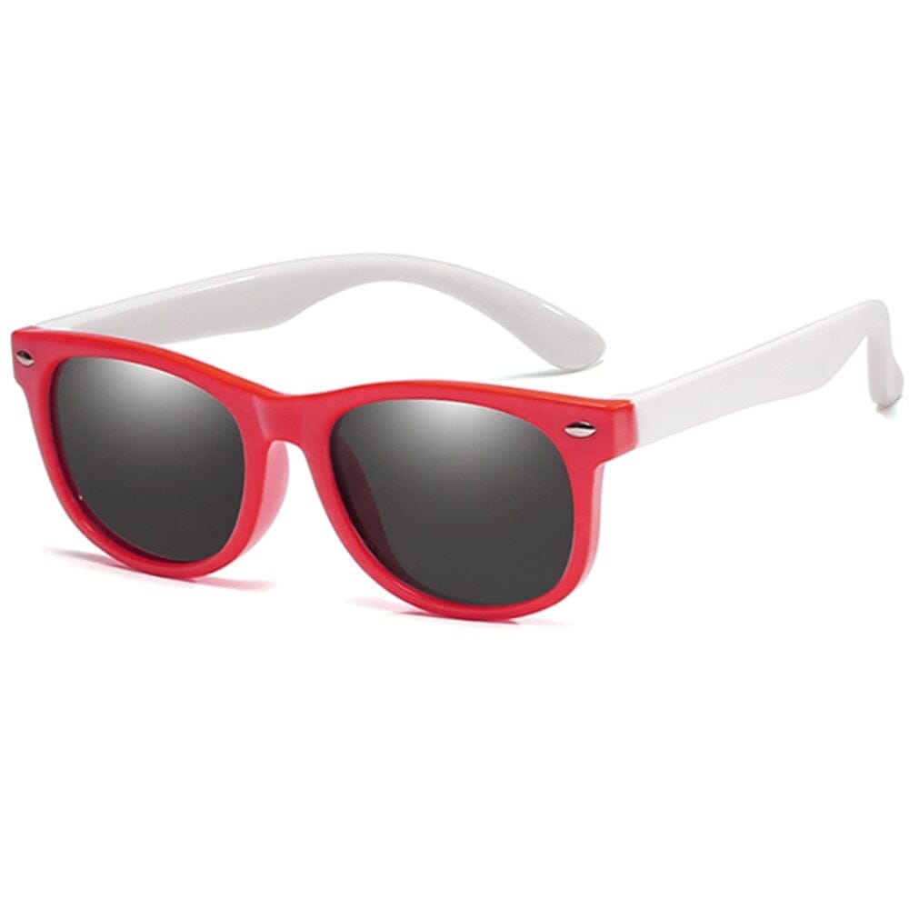 Óculos Infantil Colorido Loja Click Certo Vermelho e Branco 