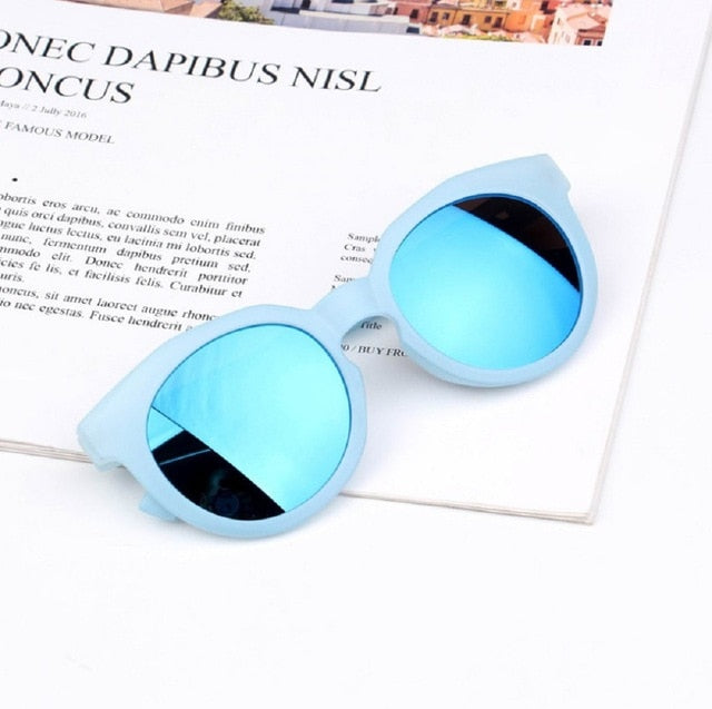 Óculos Metálico Moderno óculos Loja Click Certo Azul 