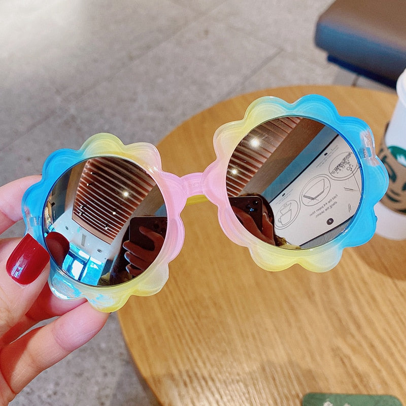 Óculos Super Divertido óculo Loja Click Certo Flor Azul 1-4 Anos 