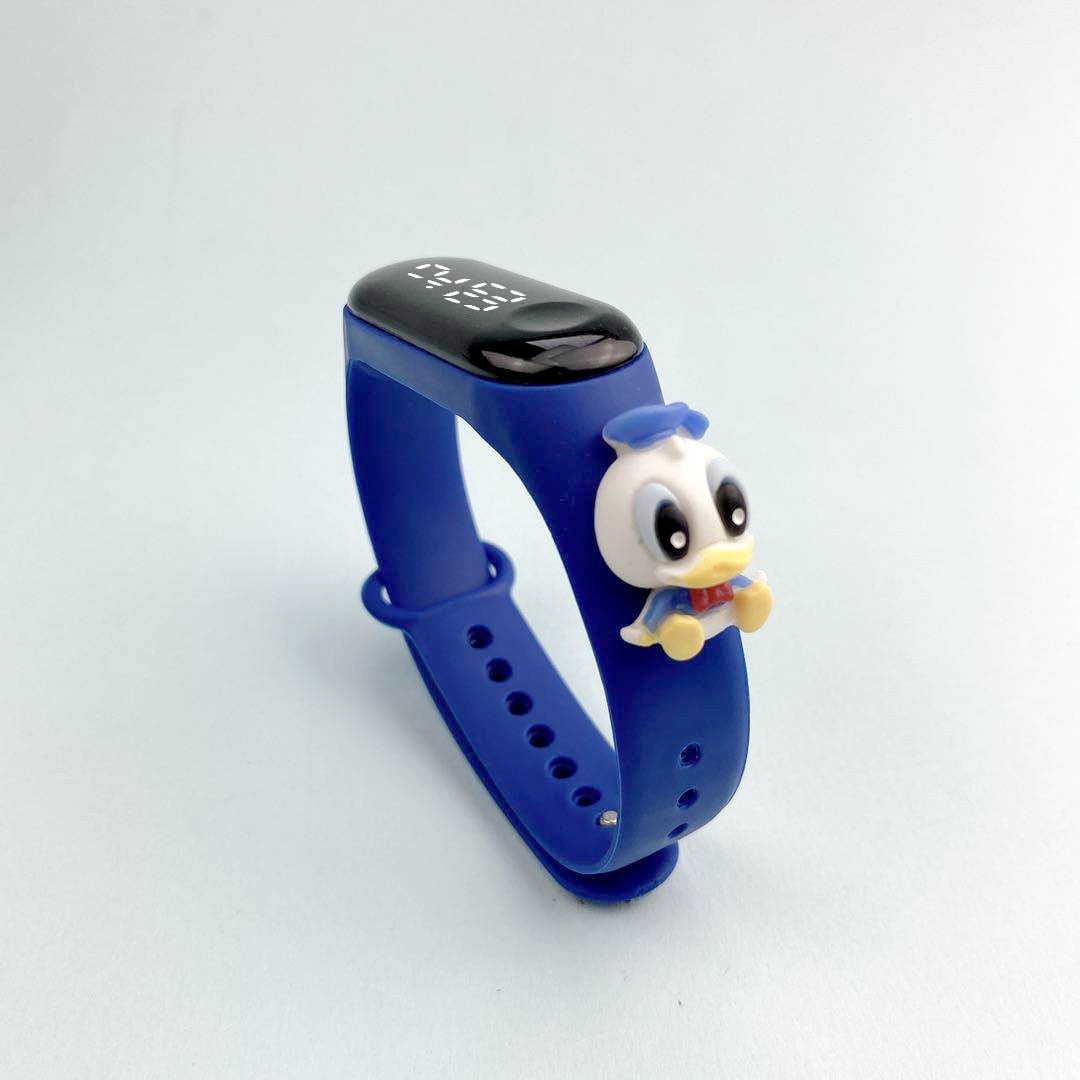 Relógio Eletrônico LED Infantil Disney relogio Loja Click Certo Azul Pato 