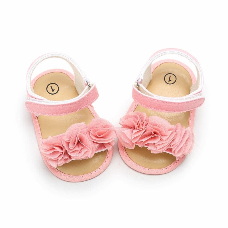 Sandália Infantil Menina Loja Click Certo Rosa 0-6 Meses 11cm 