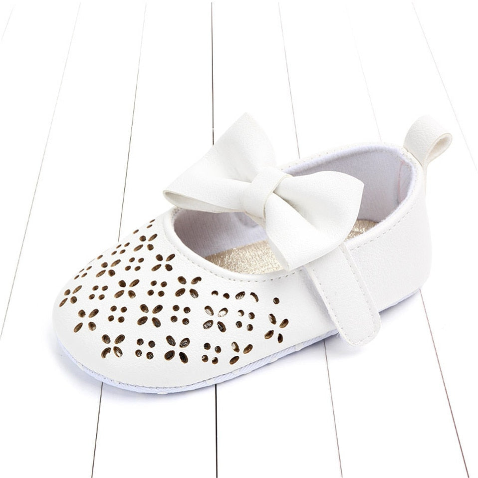 Sapatilha Laço Sapato Loja Click Certo Branco 0-6 meses 11cm 