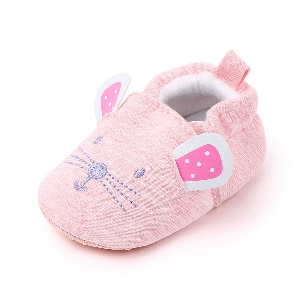 Sapatinho de Coelhinho sapatos Loja Click Certo Rosa 0-6 meses 11cm 