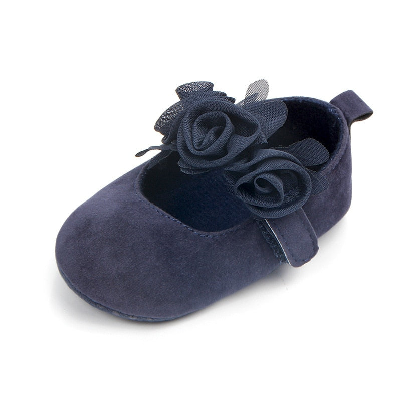 Sapatinho de Rosas sapatos Loja Click Certo Azul 0-6 Meses 11cm 