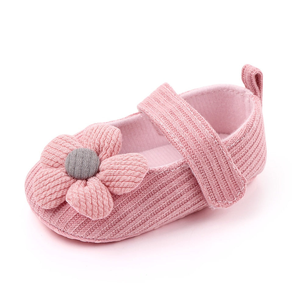 Sapatinho Flor sapatos Loja Click Certo Rosa 0-6 meses 11cm 