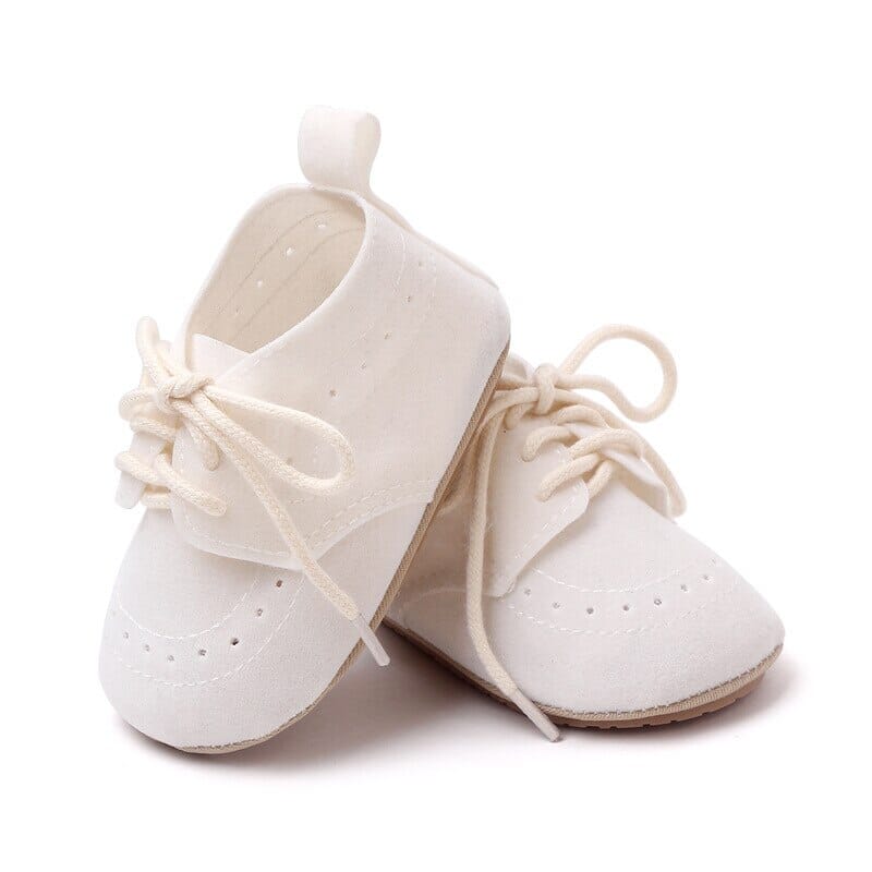 Sapato Infantil Mocassin Cadarço Loja Click Certo Branco 0-6 Meses Palminha 11cm 