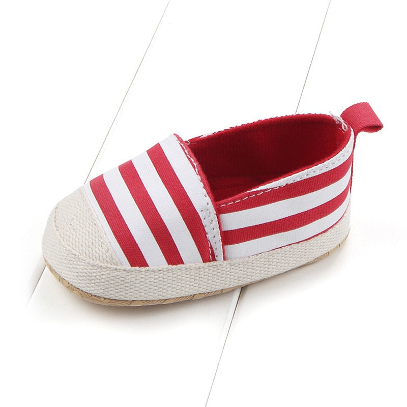 Sapato Listrado sapatos Loja Click Certo Vermelho 0-6 meses 11cm 