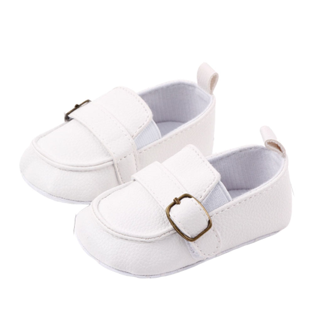 Sapato Mocassim com Fivela Sapato Loja Click Certo Branco 0-6 Meses 