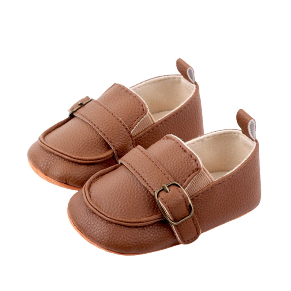 Sapato Mocassim com Fivela Sapato Loja Click Certo Marrom 0-6 Meses 