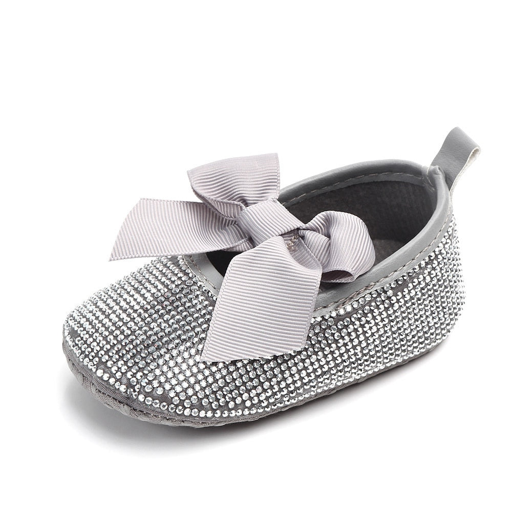 Sapato Pedras sapatos Loja Click Certo Prata 0-6 Meses 11cm 