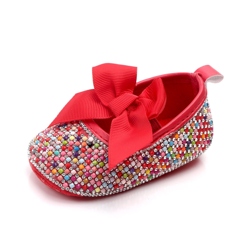 Sapato Pedras sapatos Loja Click Certo Vermelho Colorido 0-6 Meses 11cm 