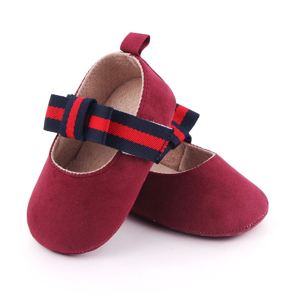 Sapatos G&D Lacinho e Velcro sapato Loja Click Certo Vermelho 0-6 Meses - 11cm 