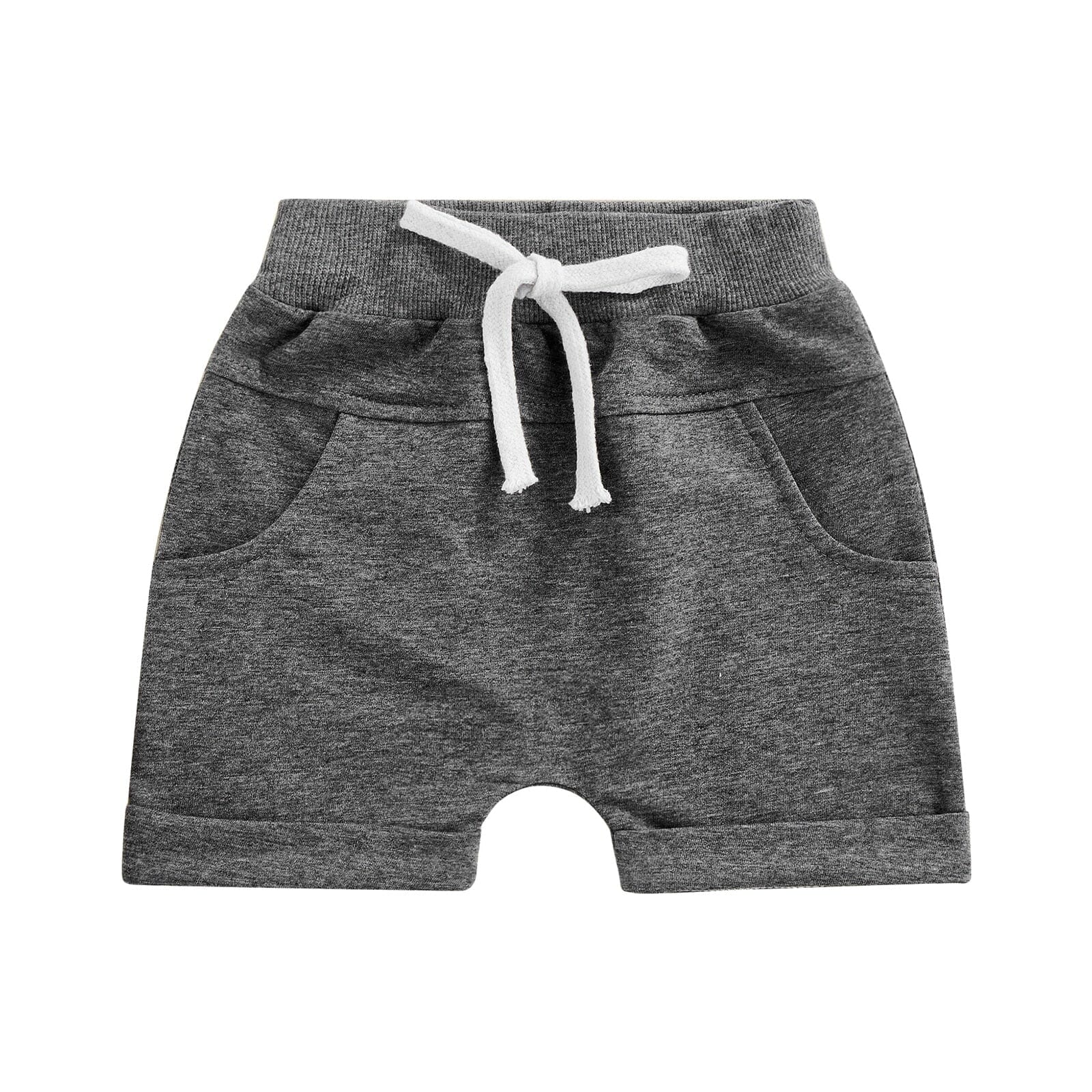 Shorts Infantil Cadarço Loja Click Certo Cinza 2-3 Anos 
