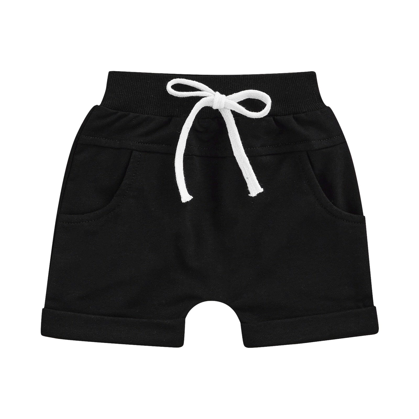 Shorts Infantil Cadarço Loja Click Certo Preto 2-3 Anos 