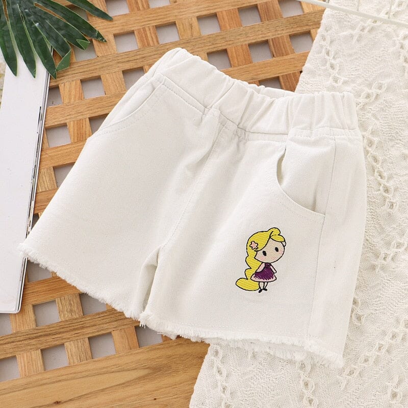 Shorts Infantil Feminino Disney Loja Click Certo Branco 2-3 Anos 