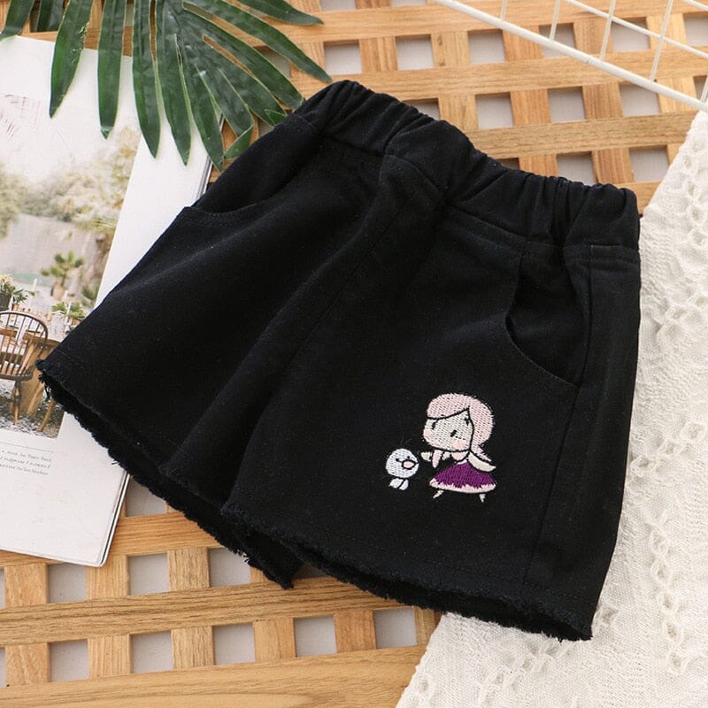 Shorts Infantil Feminino Disney Loja Click Certo Preto 2-3 Anos 