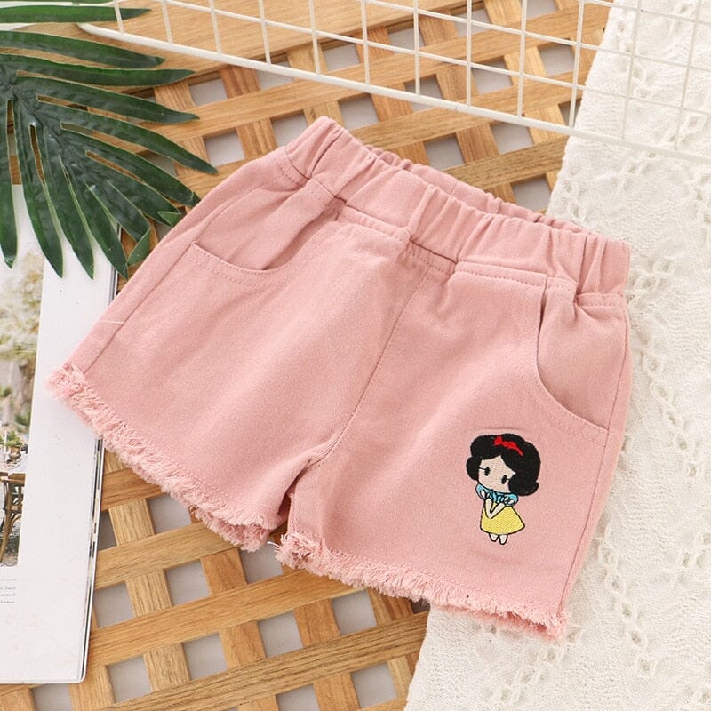 Shorts Infantil Feminino Disney Loja Click Certo Rosa 2-3 Anos 