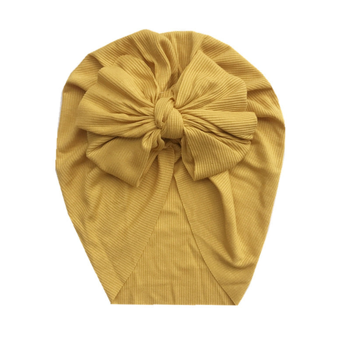 Turbante com Laço turbante Loja Click Certo Amarelo 