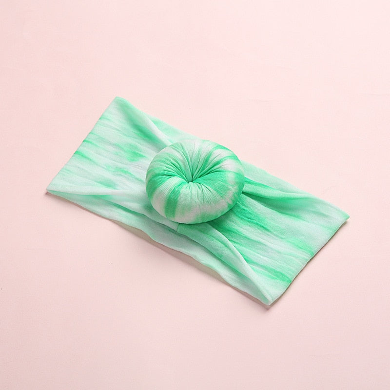 Turbante Tie Dye tiara Loja Click Certo Verde 