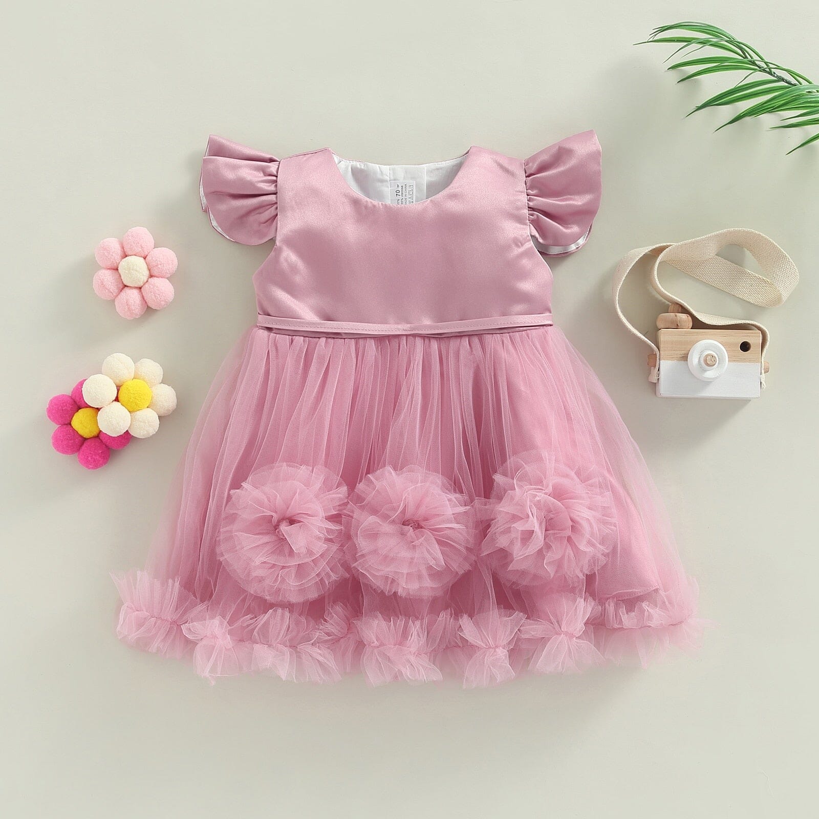 Vestido de Festa Infantil Cores Tule Loja Click Certo 