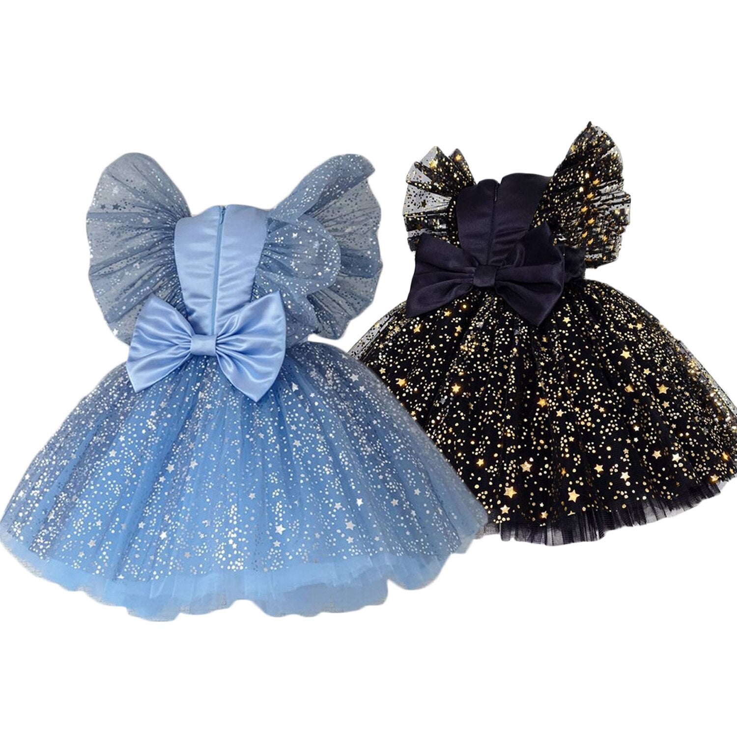 Vestido Infantil Princesa Estrelinhas – Loja Click Certo