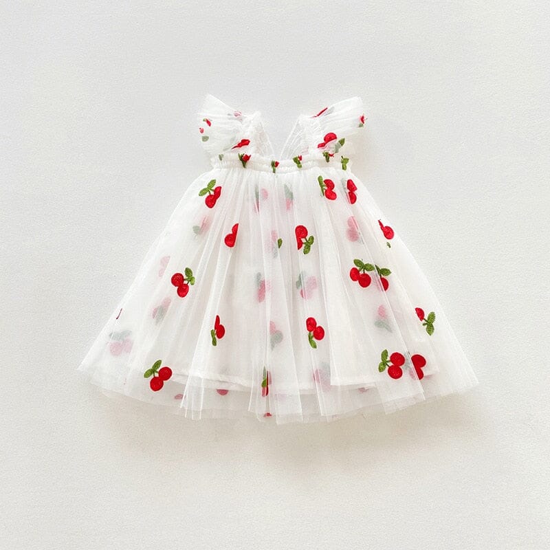 Vestido Infantil Asa de Borboleta Loja Click Certo Branco 9-12 Meses 