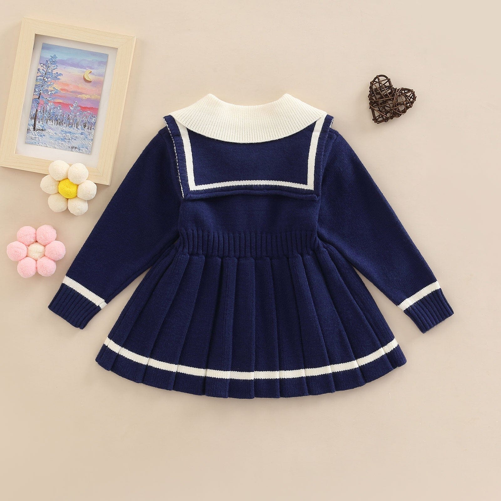 Vestido Infantil Azul Golinha Loja Click Certo 