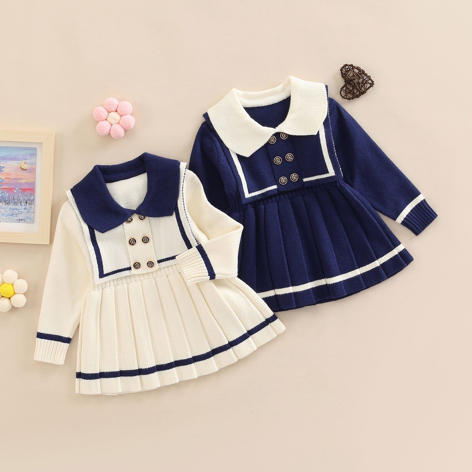 Vestido Infantil Azul Golinha Loja Click Certo 