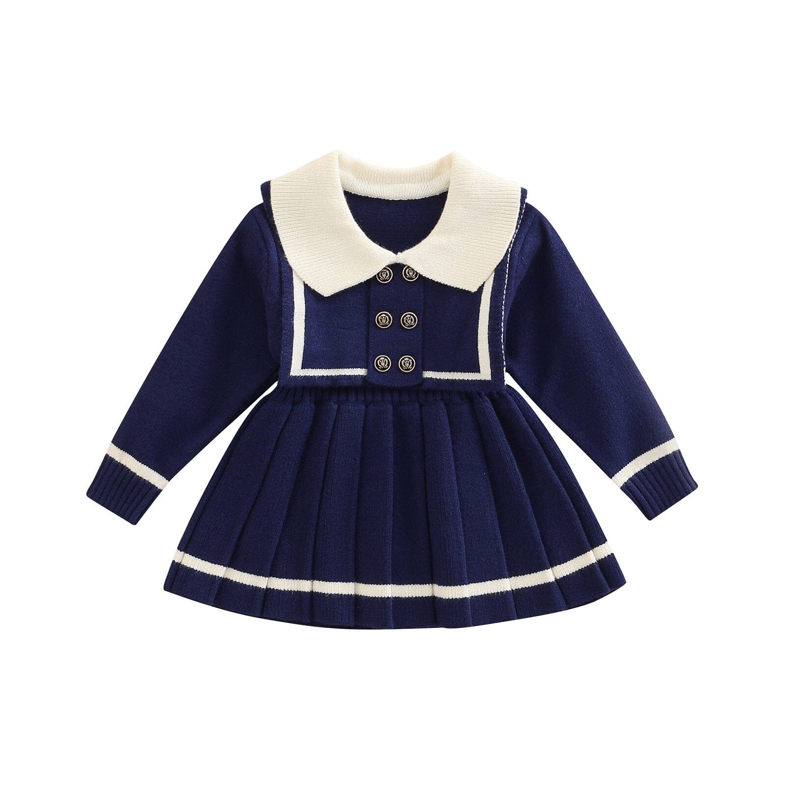 Vestido Infantil Azul Golinha Loja Click Certo Azul 2-3 Anos 