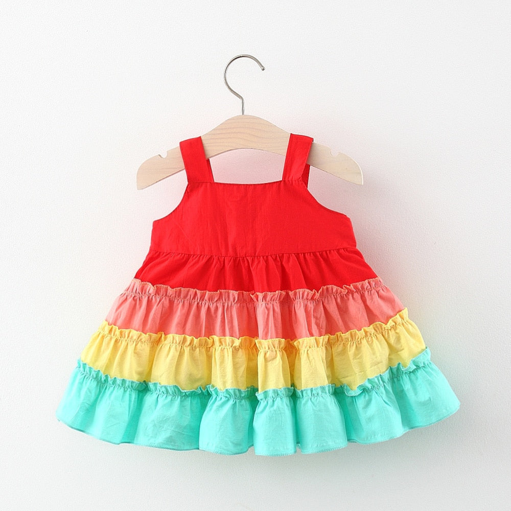 Vestido Infantil Babadinhos Coloridos vestido Loja Click Certo 