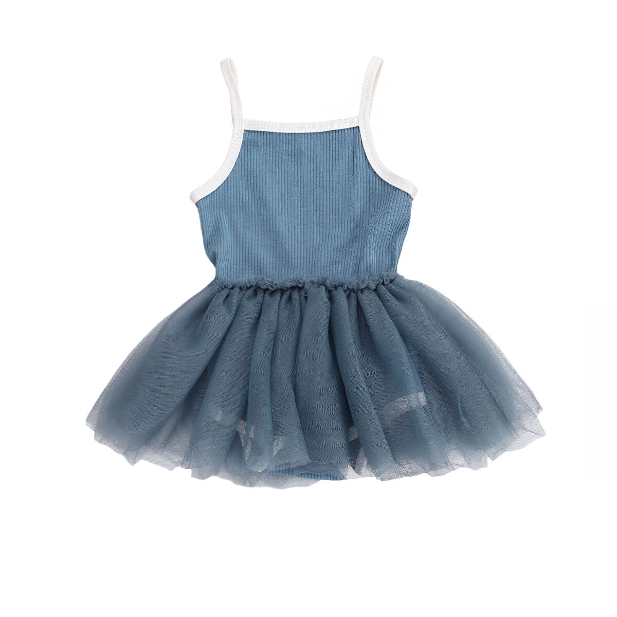 Vestido Infantil Body Sainha Loja Click Certo Azul 0-3 Meses 