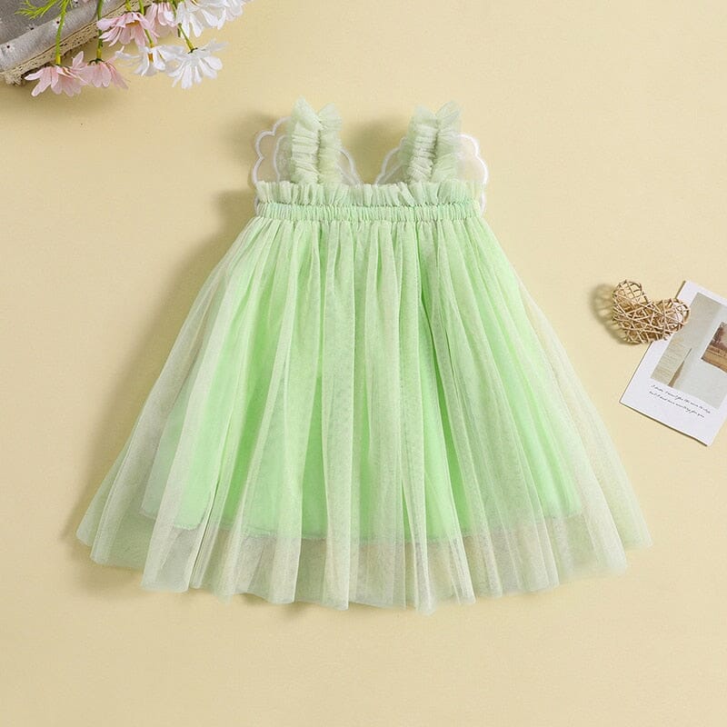 Vestido Infantil Borboleta Tule Loja Click Certo 