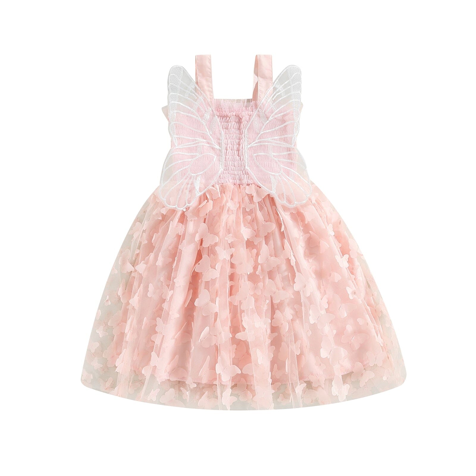 Vestido Infantil Borboletas Loja Click Certo Pink 3T 