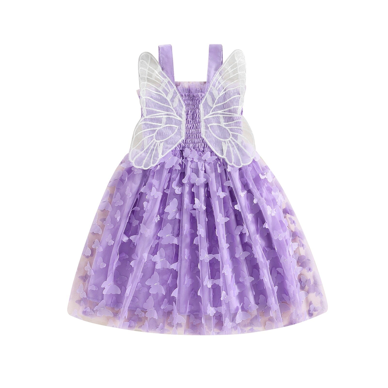 Vestido Infantil Borboletas Loja Click Certo Purple 3T 